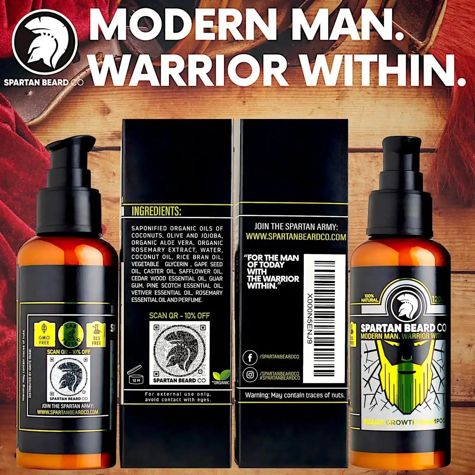 𝗦𝗣𝗔𝗥𝗧𝗔𝗡 𝗕𝗘𝗔𝗥𝗗™ Shampoo