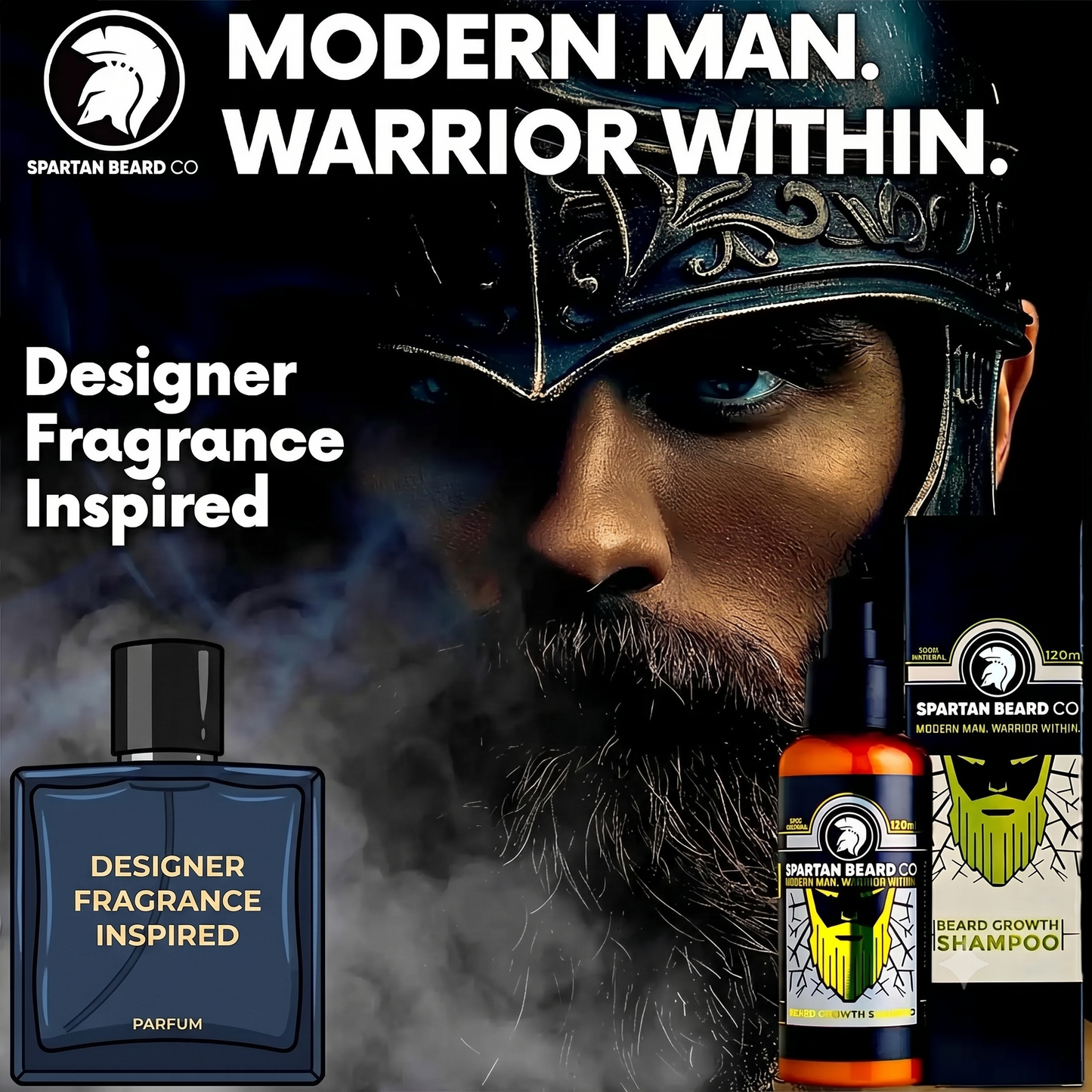 𝗦𝗣𝗔𝗥𝗧𝗔𝗡 𝗕𝗘𝗔𝗥𝗗™ Shampoo (70% OFF - First Order)