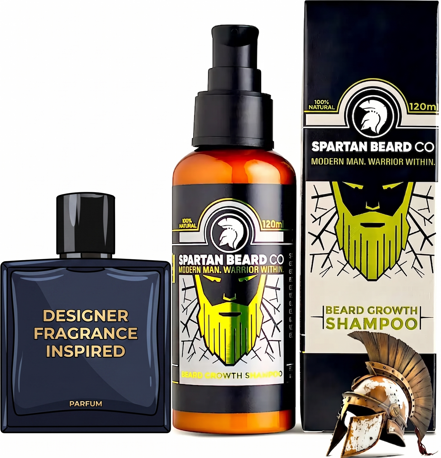 𝗦𝗣𝗔𝗥𝗧𝗔𝗡 𝗕𝗘𝗔𝗥𝗗™ Shampoo (70% OFF - First Order)